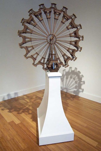 Peter Eudenbach Tours de Revolution, 2007 Styrene plastic and mixed media. Overall 66x39x40in with pedestal